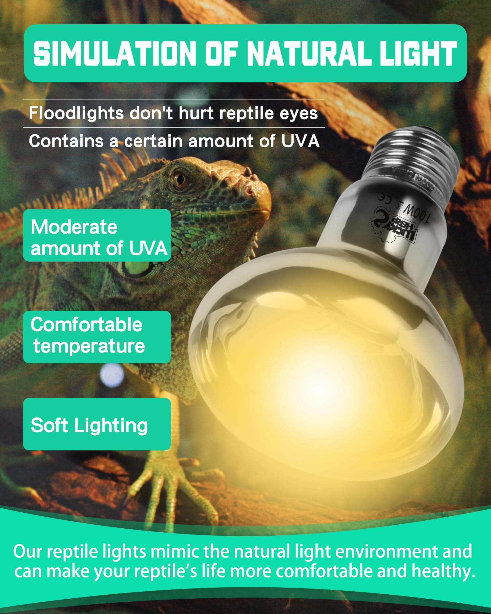 LUCKY HERP Reptile Heat Lamp Bulb - Image 2