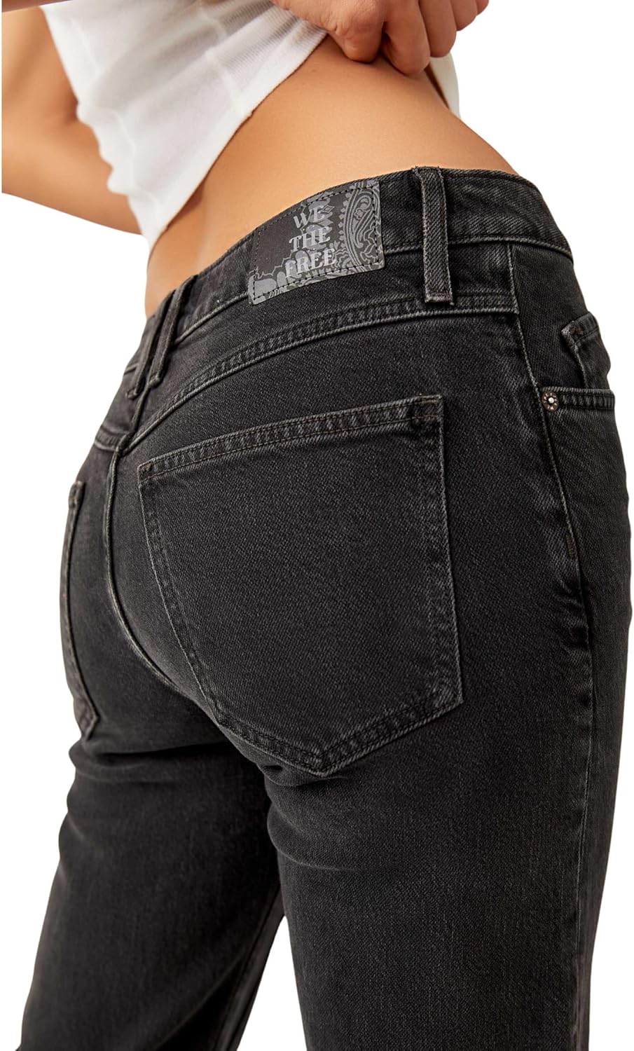 Free People Women's Risk Taker Straight Leg - Image 4