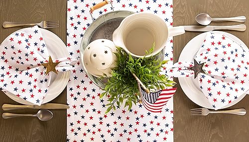 Miniatura 6 de DII Americana Stars Kitchen & Tabletop Collection - Camino de mesa para el 4 de julio y Día de los Caídos, 14 x 72 pulgadas