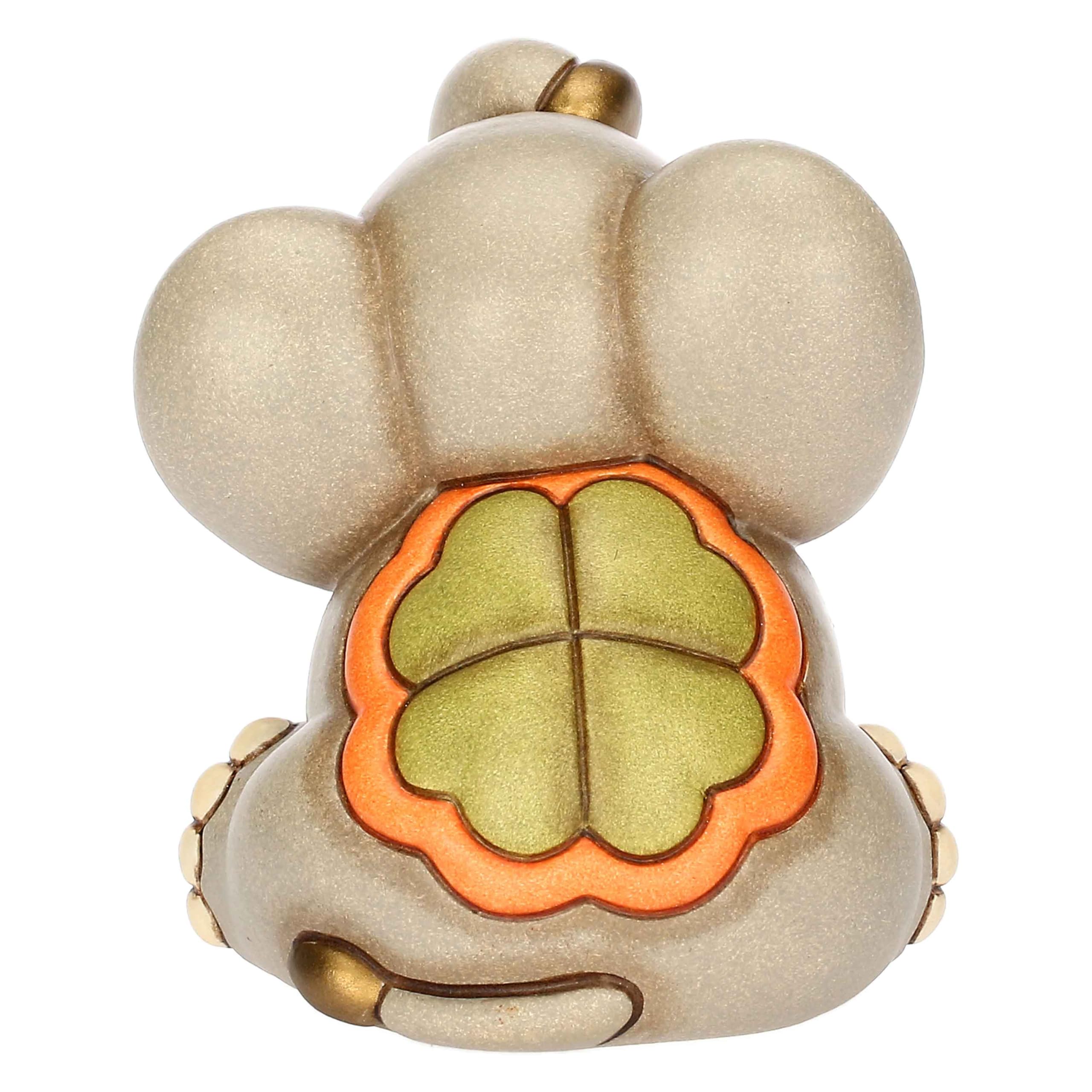 THUN, Elefante Elly in Ceramica Decorata a Mano, Versione Piccola, 7.5 x 7.3 x 8.6 cm h