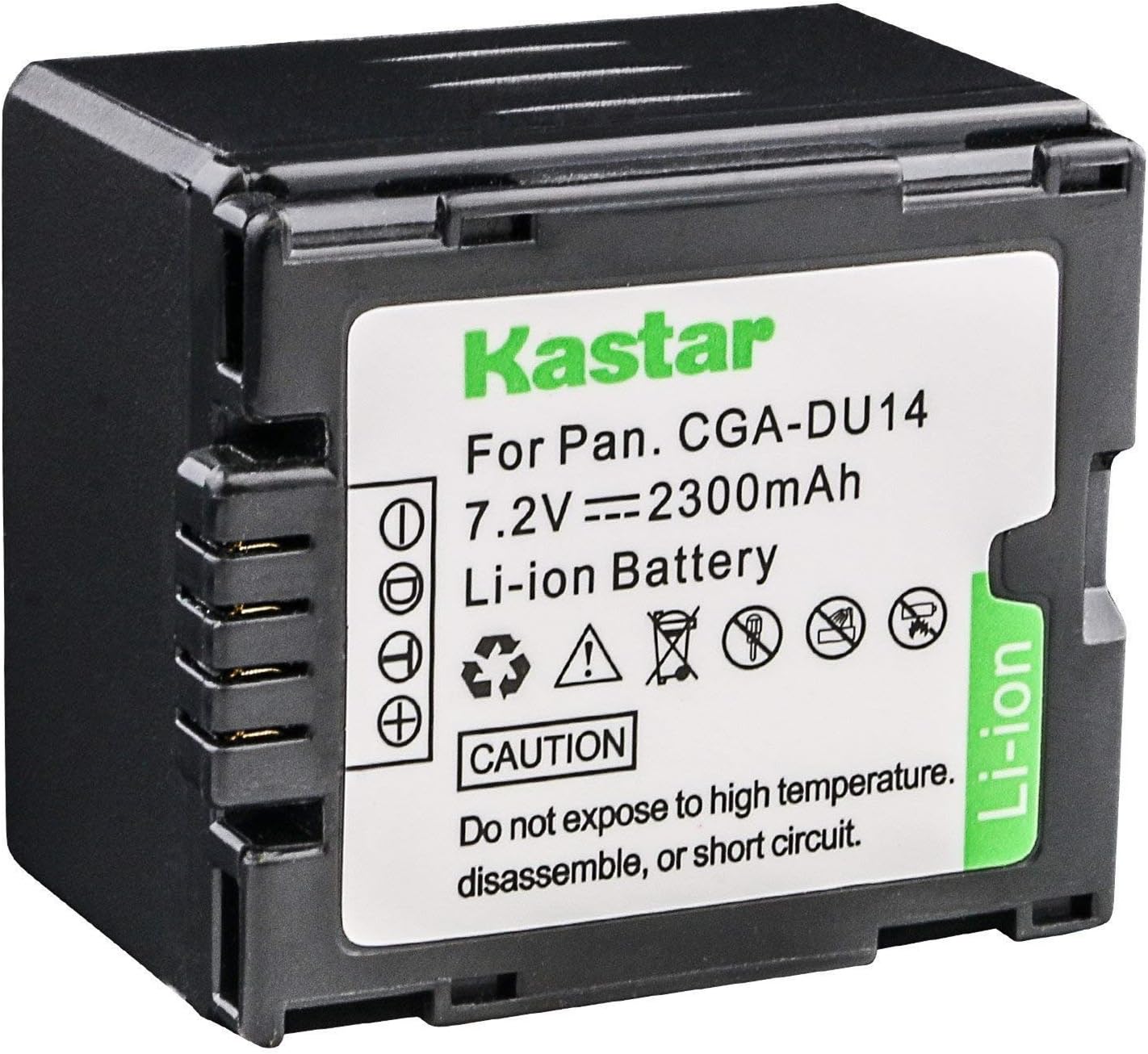 Kastar CGA-DU14 Battery Replacement for Panasonic CGA-DU06 CGA-DU07 CGA-DU12 CGA-DU14 CGA-DU21 and Panasonic NV-GS NV-MX PV-GS VDR-D VDR-M Series Camcorder