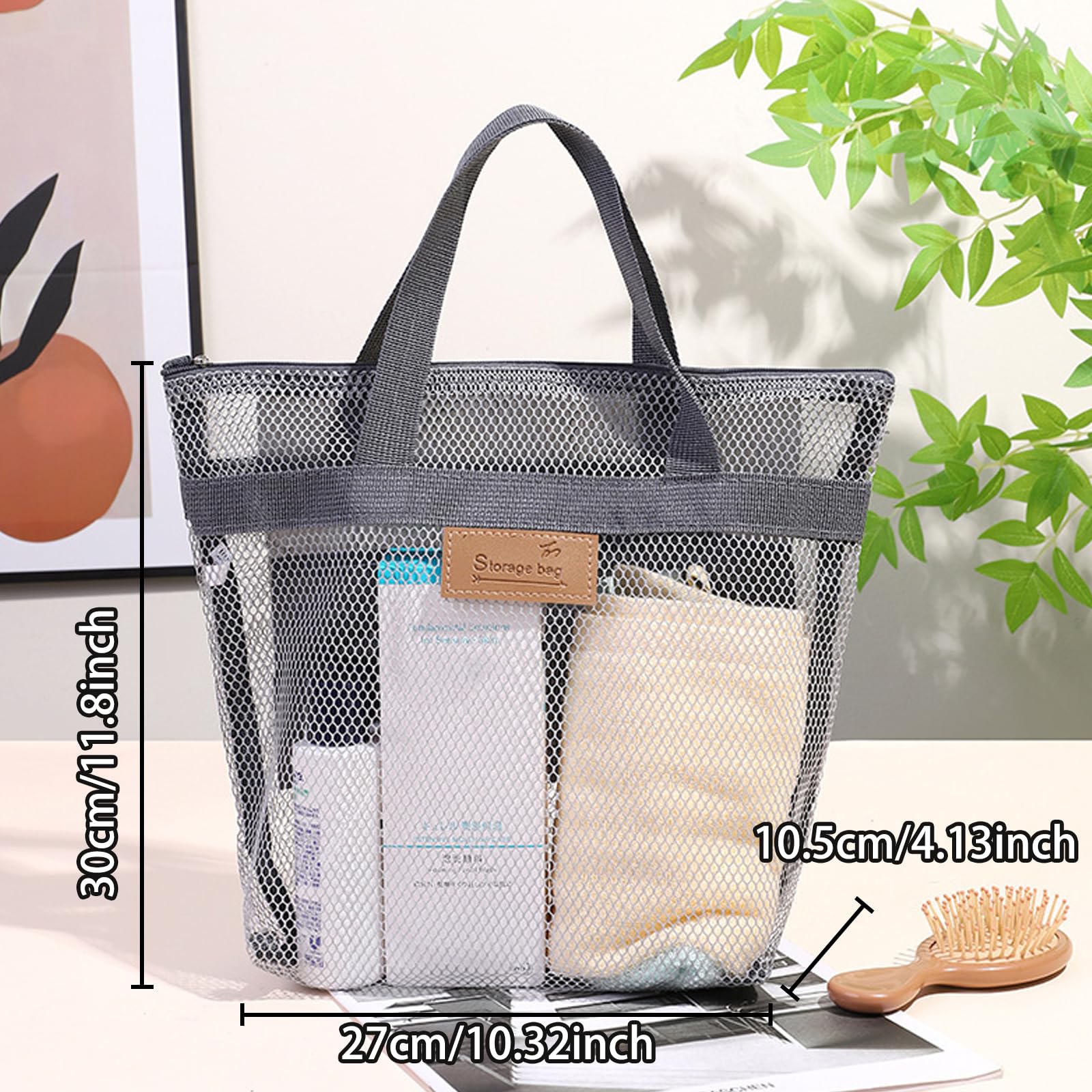 Oxford Duschtaschen 2er Set - Mesh Strandtaschen Für Reise & Fitness