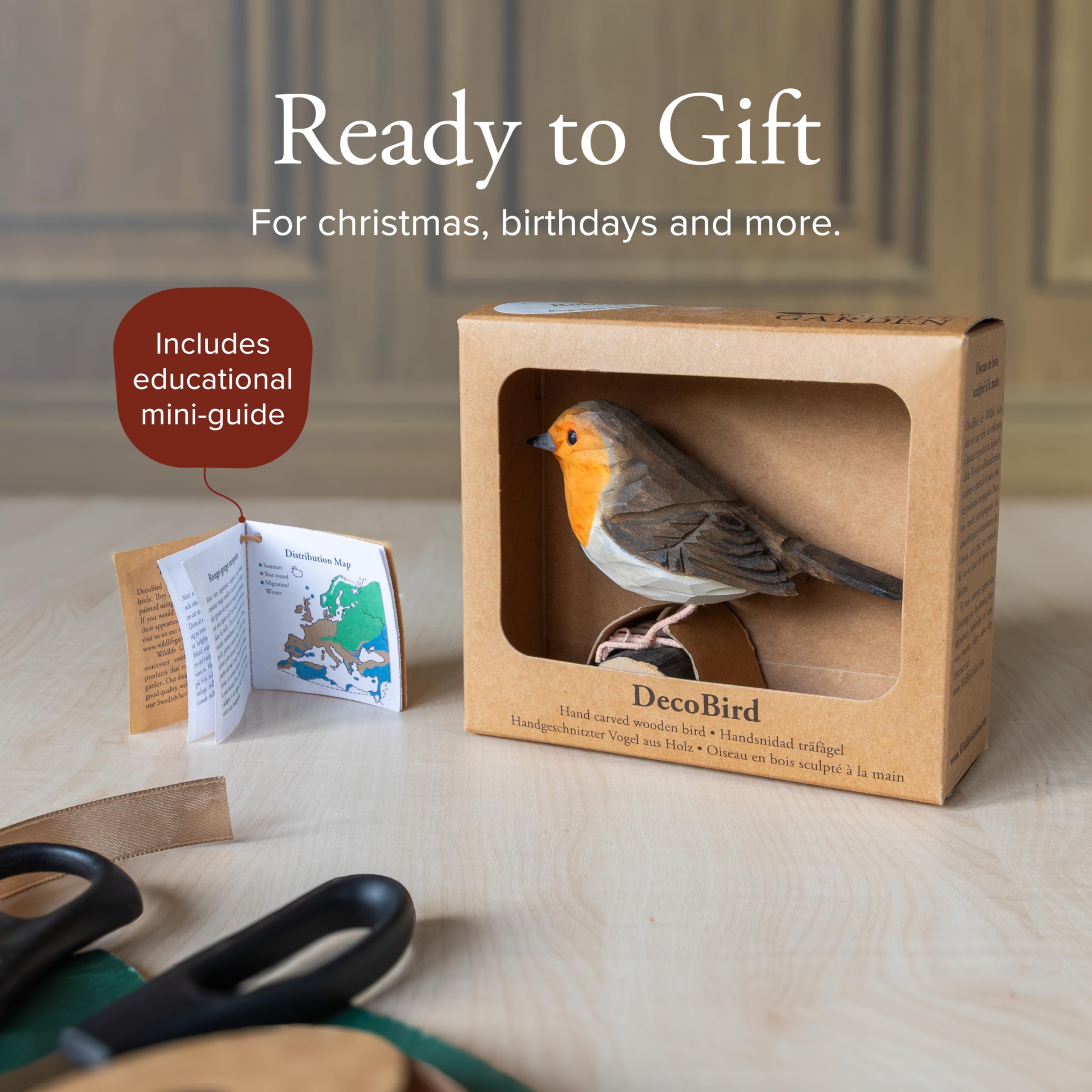 DecoBird Pettirosso Wildlife Garden