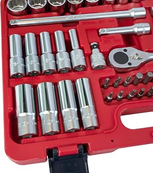 Genius Tools 59 Piece 3/8 Dr. Metric Hand Socket & Bit Set (12-Point) AC-359