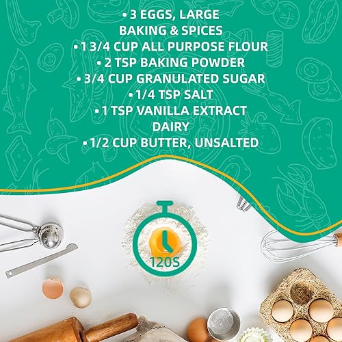 Miniatura 6 de Máquina Preparadora de Pizzelle, Mini Horno Eléctrico Antiadherente para Pizzelle y Galletas para Vacaciones, Fiestas, Postres (Revestimiento