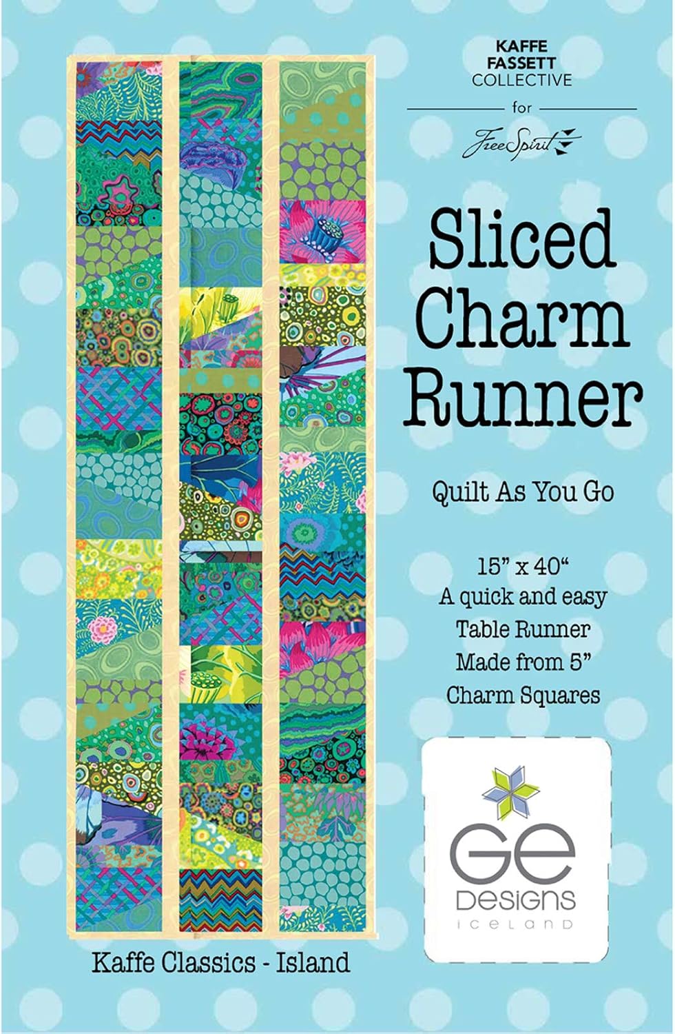 FreeSpirit Fabrics Kaffe Fasset Sliced Charm Table Runner