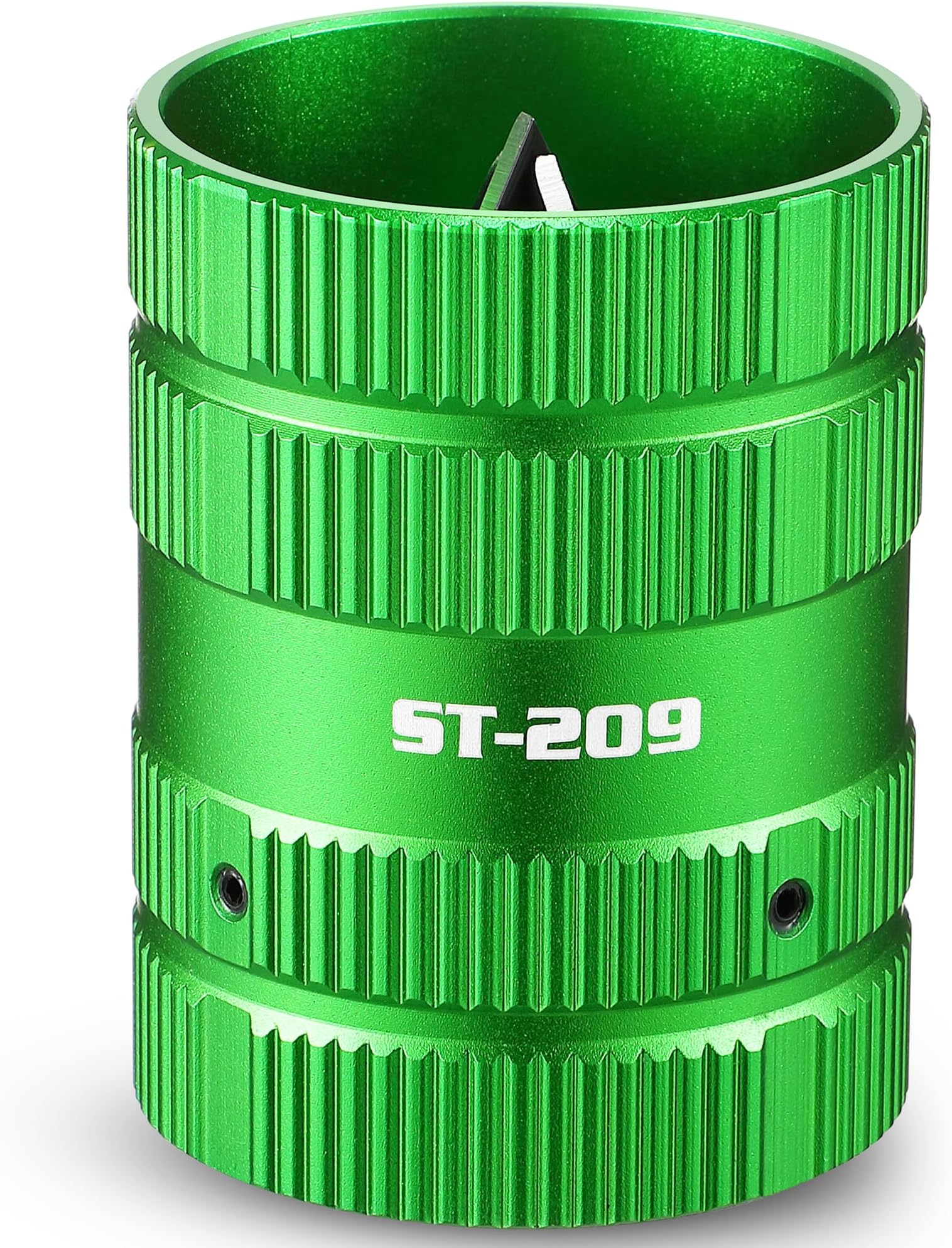 Dreyoo Deburring Tool for Copper/PVC Pipe, Plumbing Tools, 1/4'' to 1-5/8'' Inner Outer Pipe Reamer, Copper Tubing Cleaner, Hard Tube Chamfering Tool(Green)