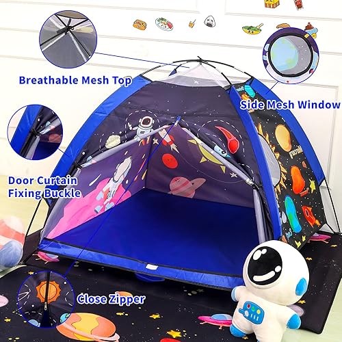 Miniatura 4 de Tienda de campaña para niños, casa de juegos Lucky castle para niños y niñas, tienda de campaña con cúpula fácil y divertida tienda de campaña para