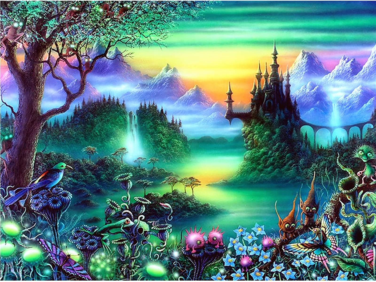 Huacan Diamond Painting Kits for Adults DIY 5D Full Square Drill Crystal Rhinestone Embroidery Pictures Arts Craft for Home Wall Decor