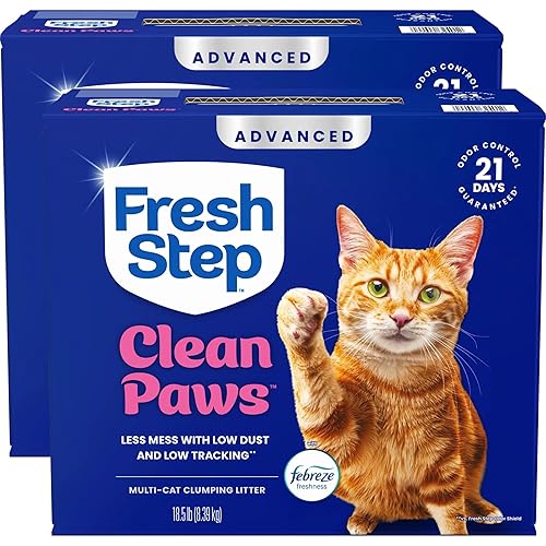 Fresh Step Clean Paws Advanced Multi Cat Clumping Litter with