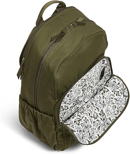 Miniatura 3 de Vera Bradley - Mochila Campus de algodón para mujer, Escalada Ivy Green