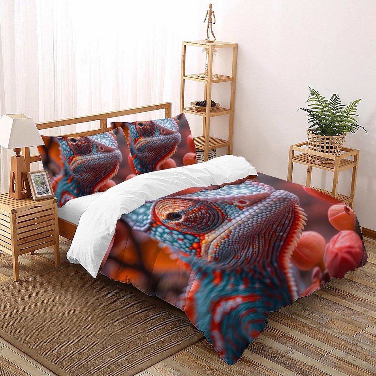 Housse de couette enfant 200x200 animaux 3D pour transformer leur chambre