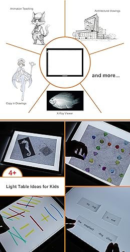 Miniatura 4 de Gaomon tablero de trazado, Tamaño GB4, Caja de luz LED, 5 mm ultradelgada, Luz Pad USB para boceto y copia