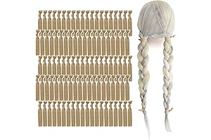 MEEDEE Hair Ties: 100 Pack of No Crease Scrunchies for Gentle Haircare