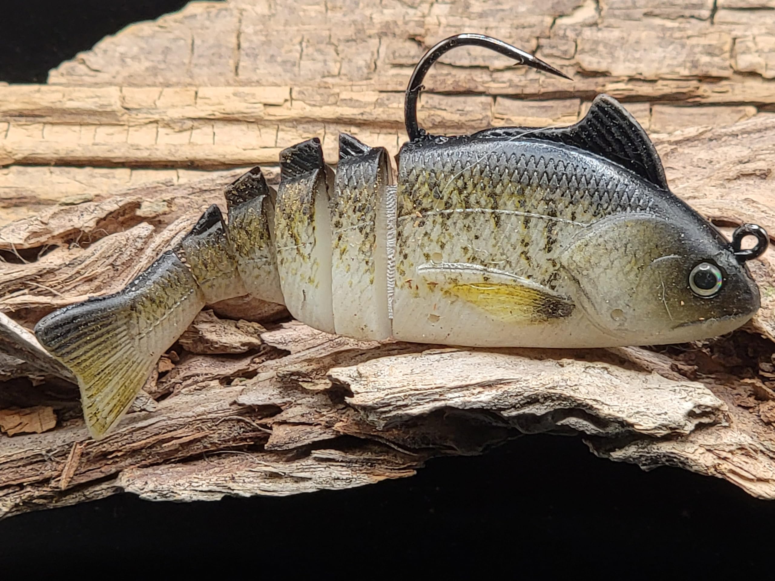 H2O XpressH2O Express Premium Pre-Rigged Swimbait - Crazy Croaker - 4-inch, 2 Pack, 4inch