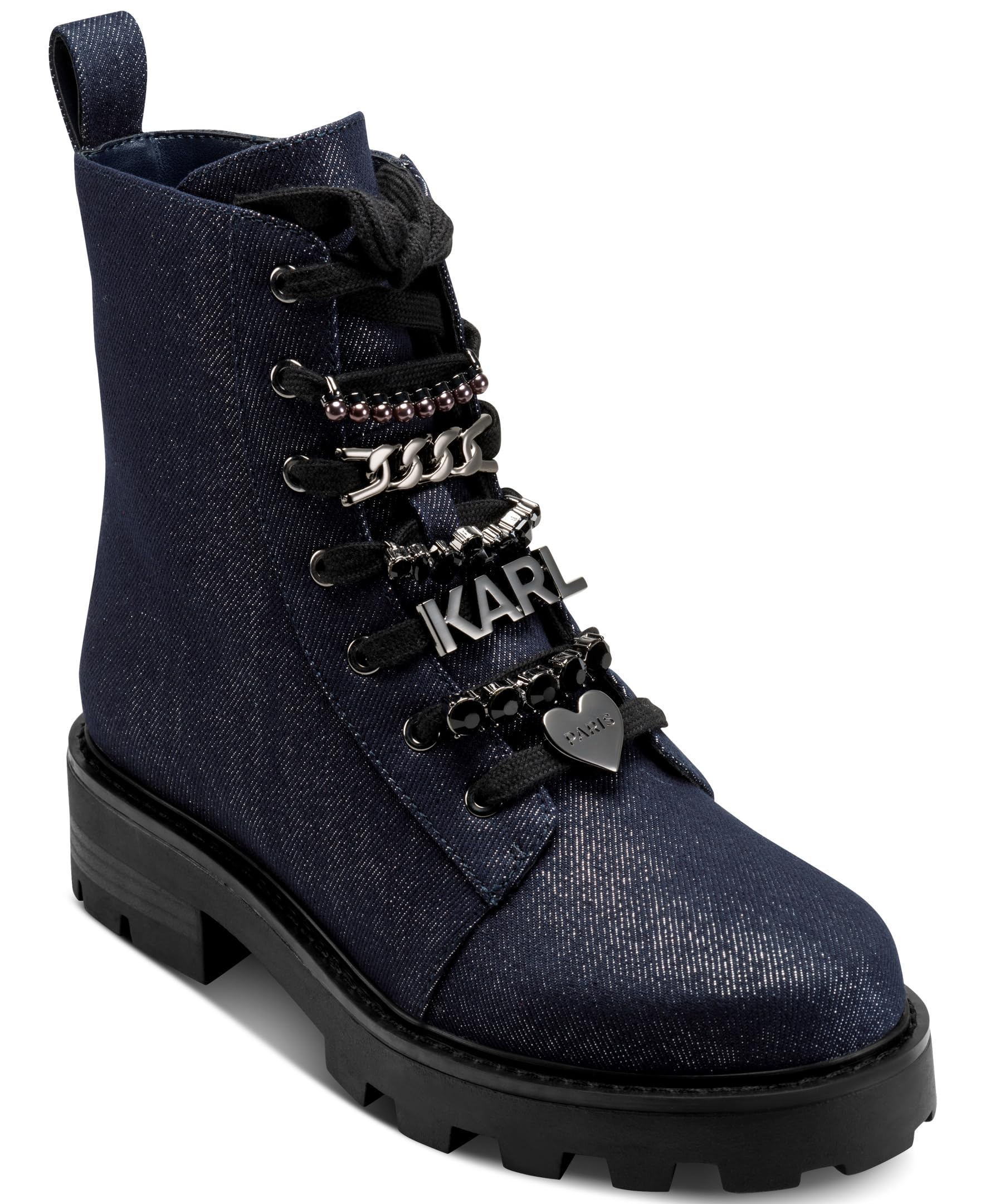 KARL LAGERFELD womens Everyday Cold Weather Mela - Combat Boot