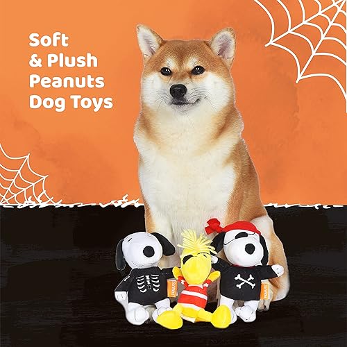 Miniatura 4 de Peanuts for Pets Juguetes para perros de Halloween - Juguete para perros de cacahuetes juguetes de felpa de tela lindos juguetes para perros