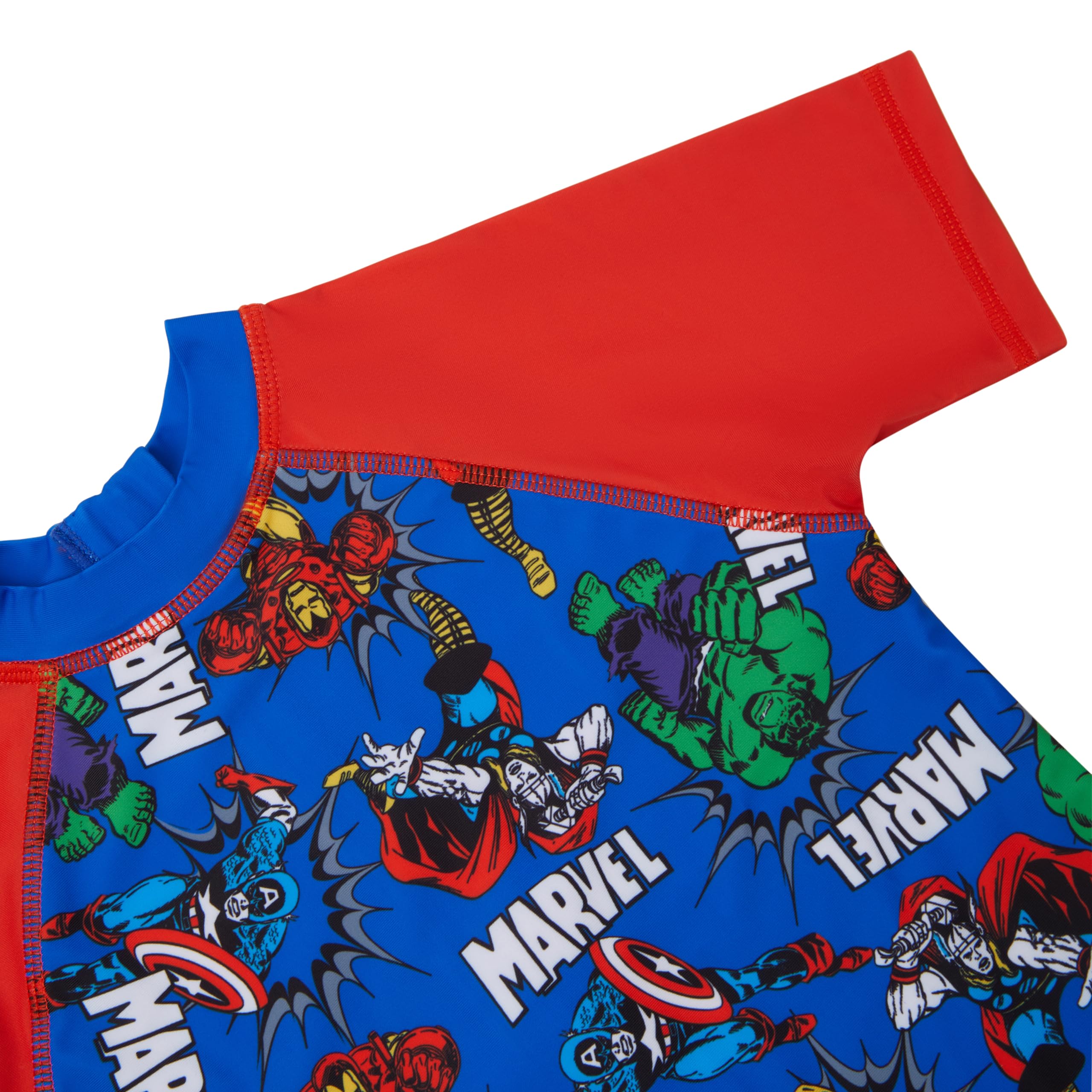 Marvel Traje de baño para niños de los Vengadores - Hulk, Iron Man, Capitán América & Thor