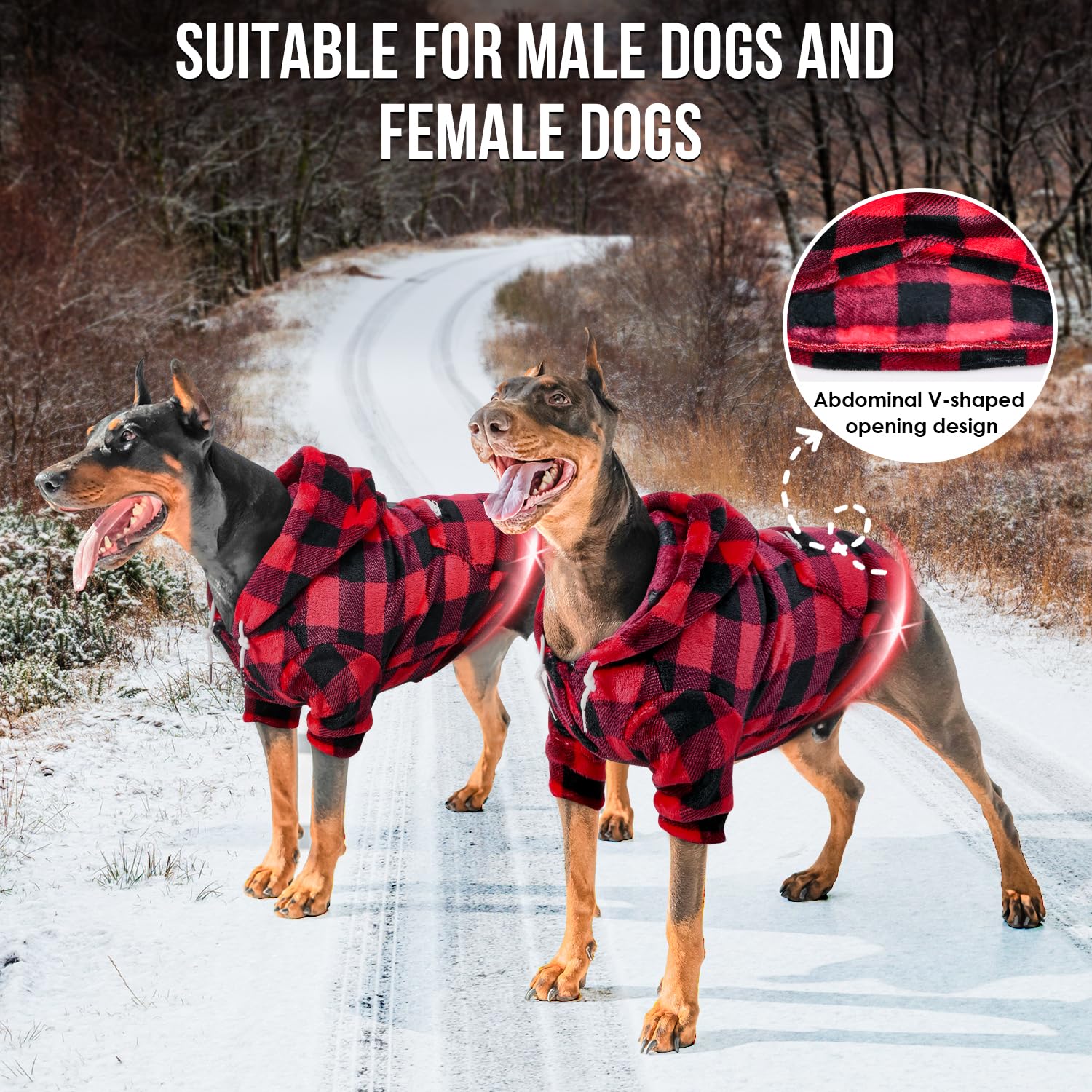 SlowTon Sweat à Capuche pour Petits Chiens, vêtement en Flanelle pour Animaux, avec Passe-Patte et Poche, Pull Chaud pour Chiots et Chatons, Sweat-Shirt de qualité supérieure
