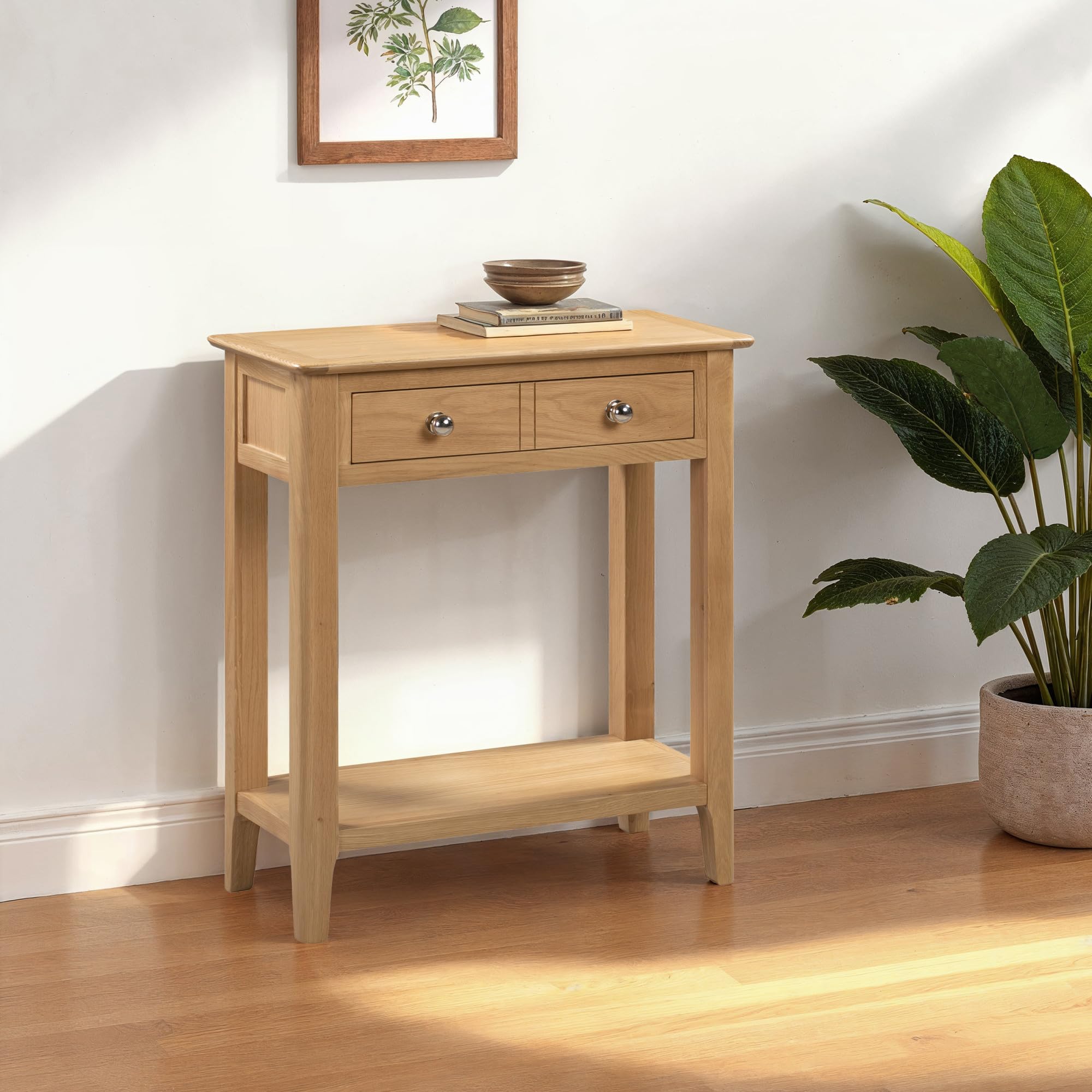 Julian Bowen Cotswold Oak 1 Drawer Console Table