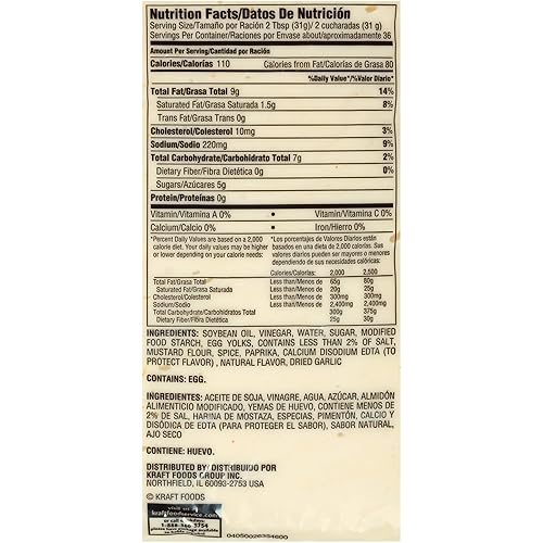 Miniatura 4 de Kraft Slaw - Bolsa de aderezo, 40 onzas (aderezos a granel), paquete de 12