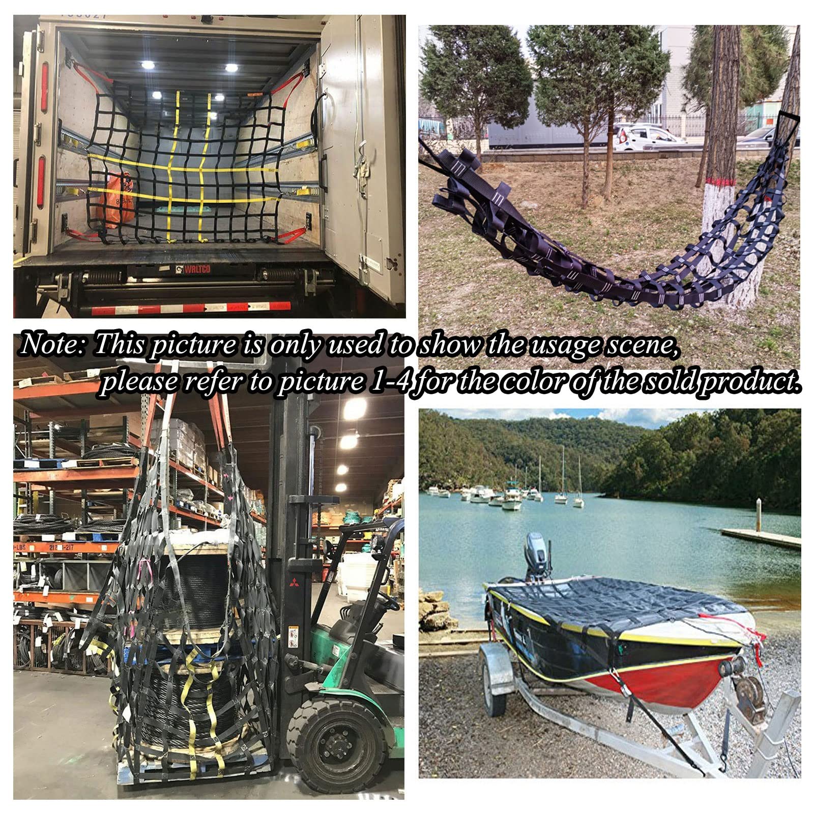 Robustes Kletternetz für Erwachsene und Kinder, 3,35 x 3,35 m großes Frachtnetz für Baumhäuser, Schaukeln, Klettergerüste, Indoor-/Outdoor-Trainingsanlagen, strapazierfähiges Kletternetz mit