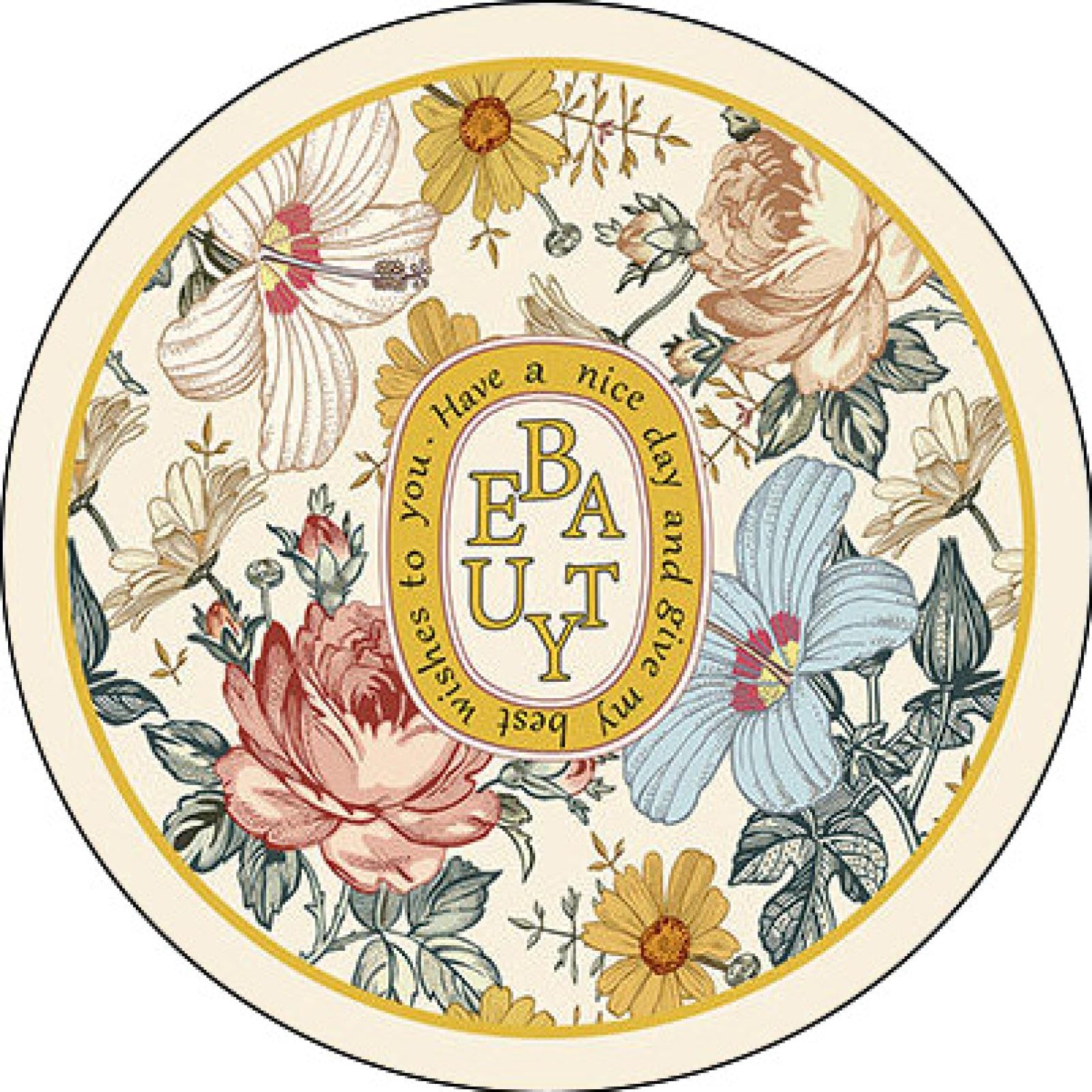 Retro American Dining Table Insulated Pot mat Oil Painting Round Small Table mat no-wash Waterproof and oilproof Bowl mat Plate mat Water Cup