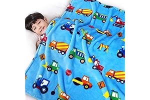 Lukeight Construction Kid Blanket for Boys