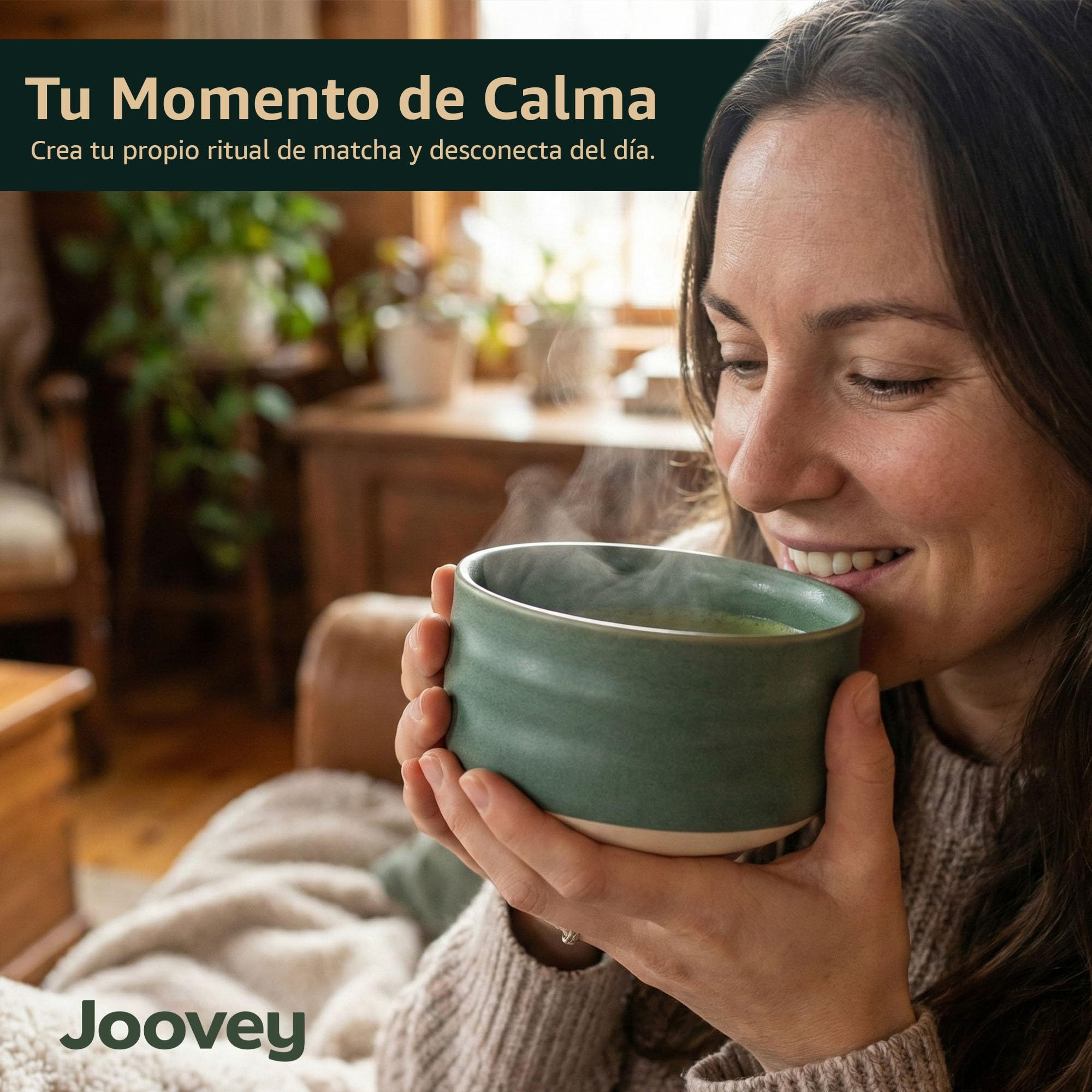 Te Matcha Kit Ceremonial Completo 8 Piezas – Bowl Cerámica 500 ml, Batidor Bambú Natural y Tamiz de Malla Fina – Kit Te Matcha Premium para Preparar Té Matcha Tradicional Japonés