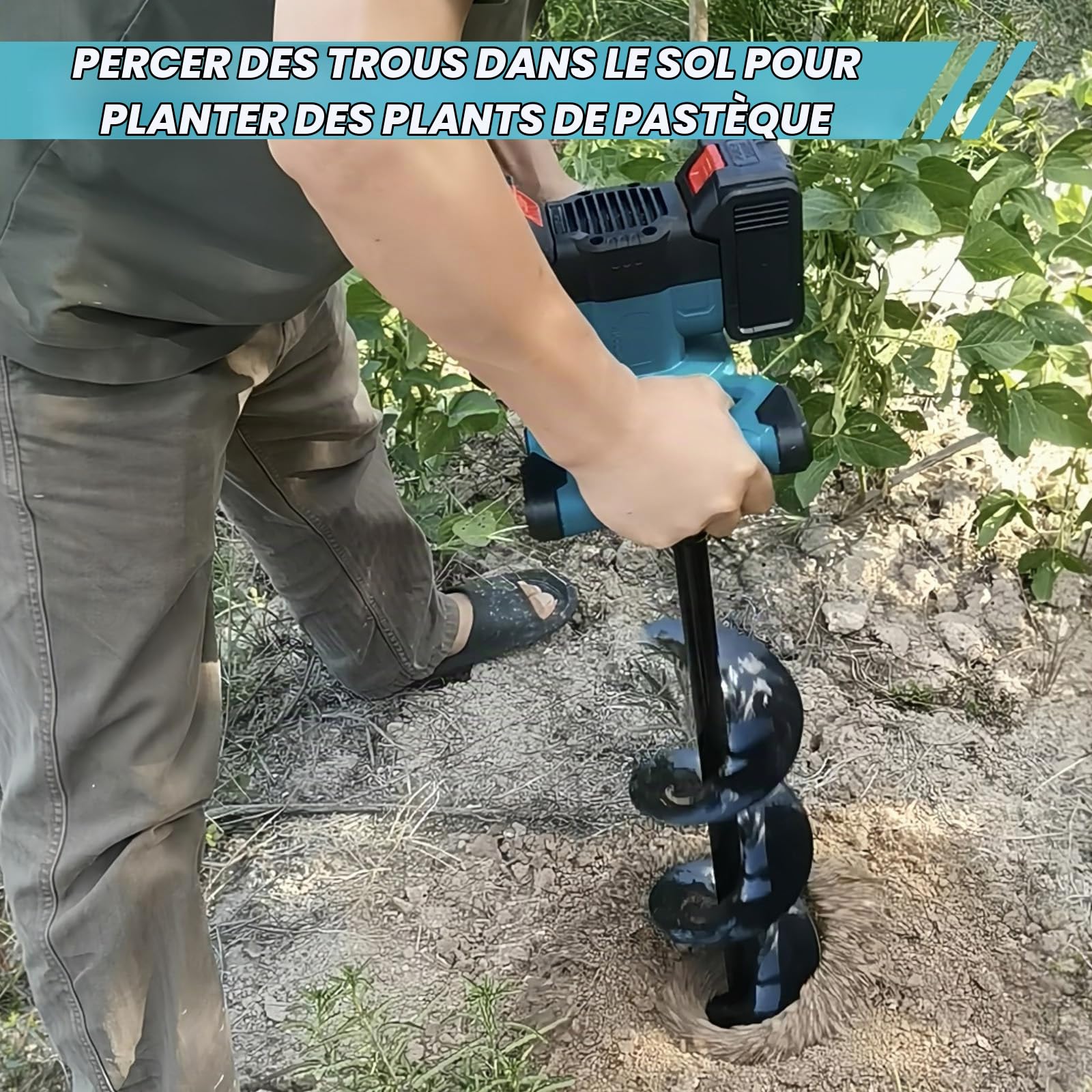 Malaxeur Mortier pour Makita Batterie, 3200W Multi-usagesmélangeur de Béton Sans Fil avec Agitateurs, Tête de Mélange, Clé à Molette et Gants (Max. 680 tr/min, 6 Vitesses, sans Batterie)