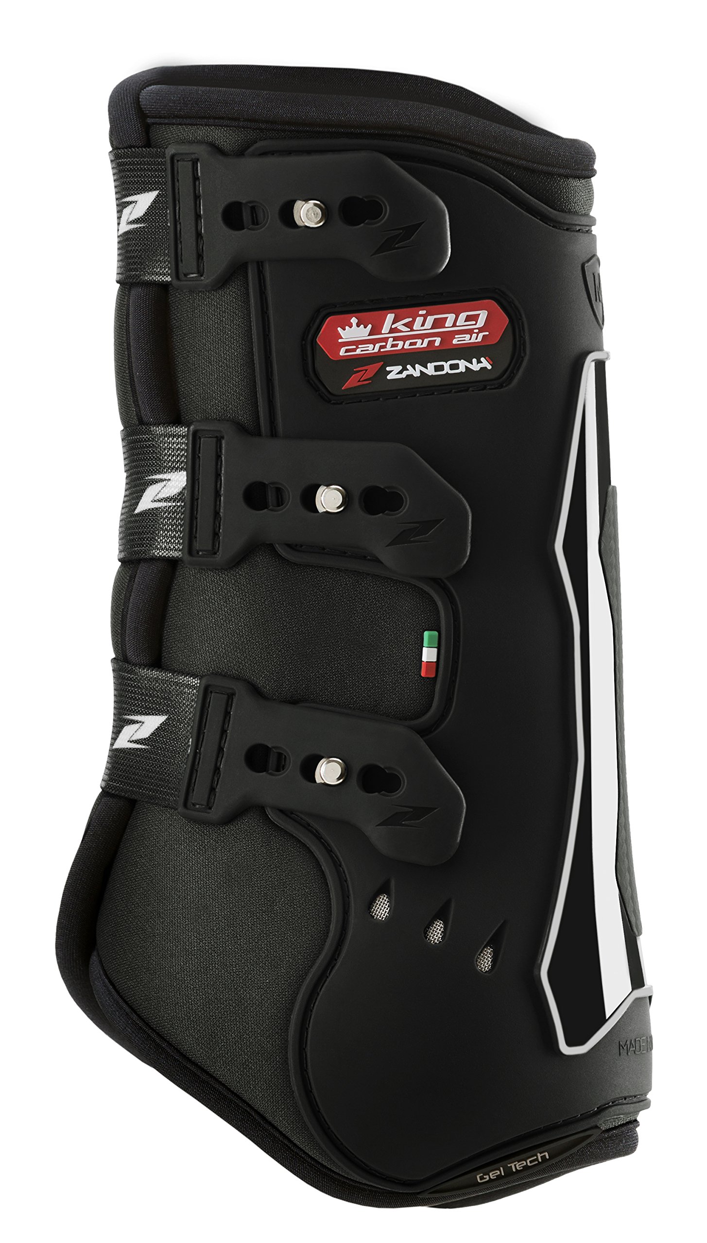 King Carbon Air Polainas de Protección del Caballo, Negro, M