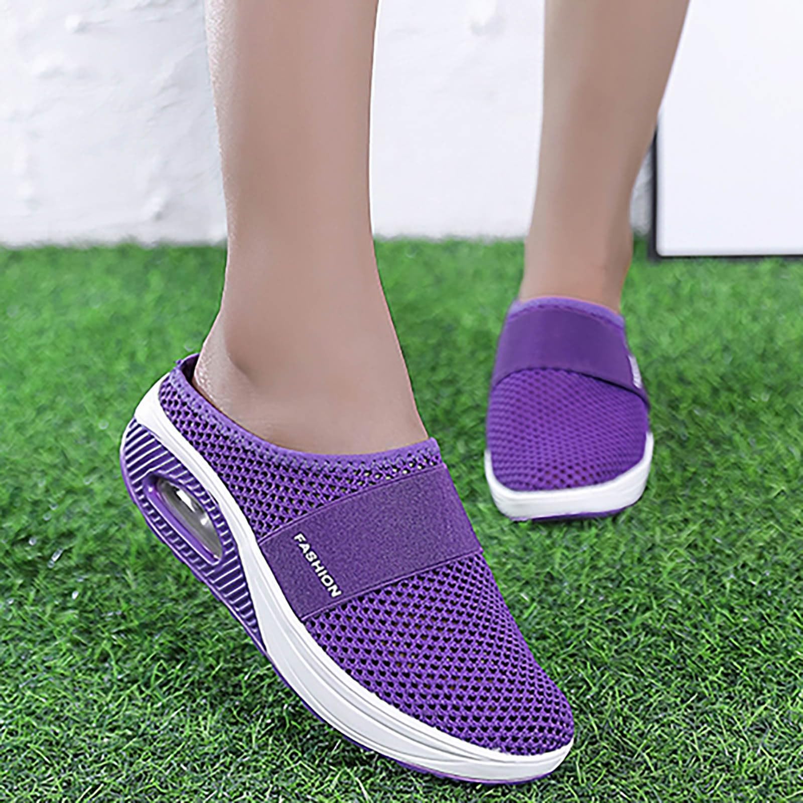 Zapatillas Verano Mujer Malla Grande Puntera cómodas Antideslizantes Playa diseño Liso Transpirable Ligero para Uso Diario