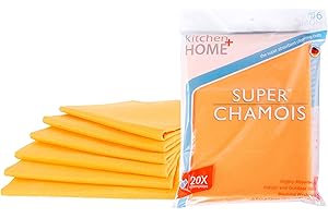 Super Chamois Kit - 6 Pack Extra Large Orange Chamois Wringers for...