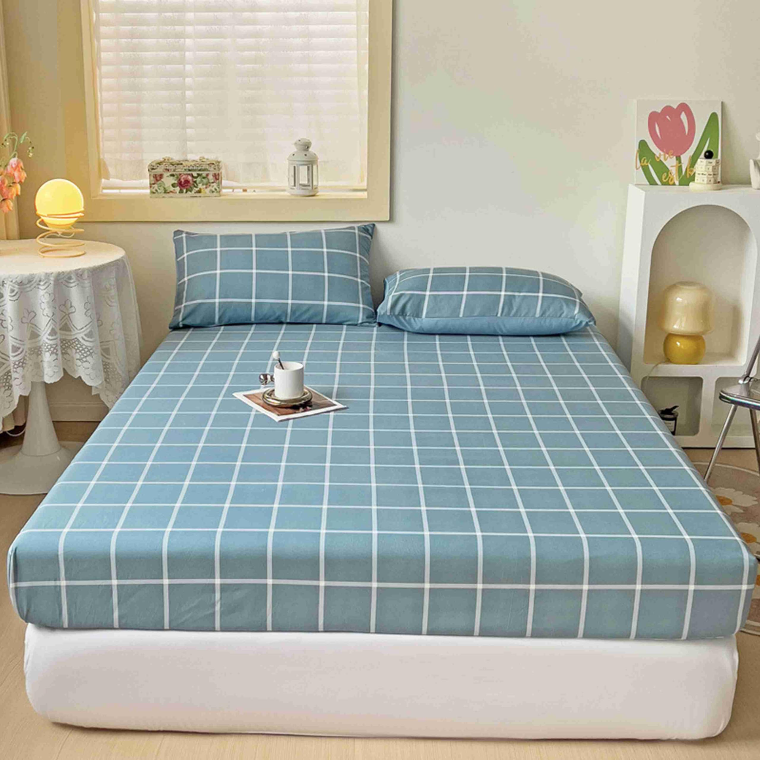 Lenzuolo Con Angoli Una Piazza E Mezza 180x200 Cm – Microfibra Verde, Tasche Profonde 30 Cm, Adatto A Materassi Alti