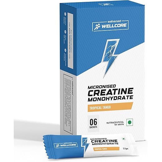 Wellcore Pure Micronised Creatine Sachets Pack of 6