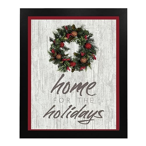 Miniatura 6 de Home for the Holidays - Holiday Wall Art, This Inspirational Christian Wall Art Aesthetic Print wReplica Wood Design Is Perfect For Home Decor,