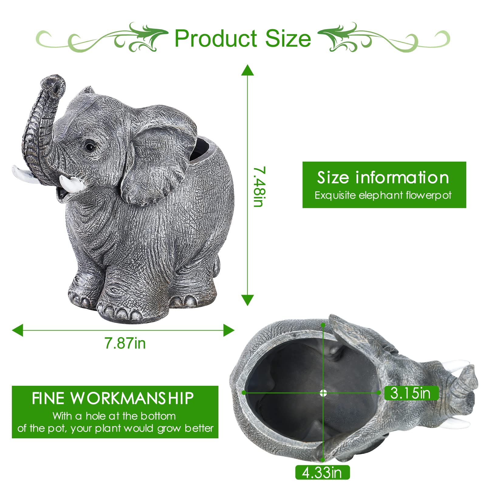 象型観葉植物 鉢植え Amazon.co.jp: Ylncicn 象プランター 多肉植物ポット レトロな