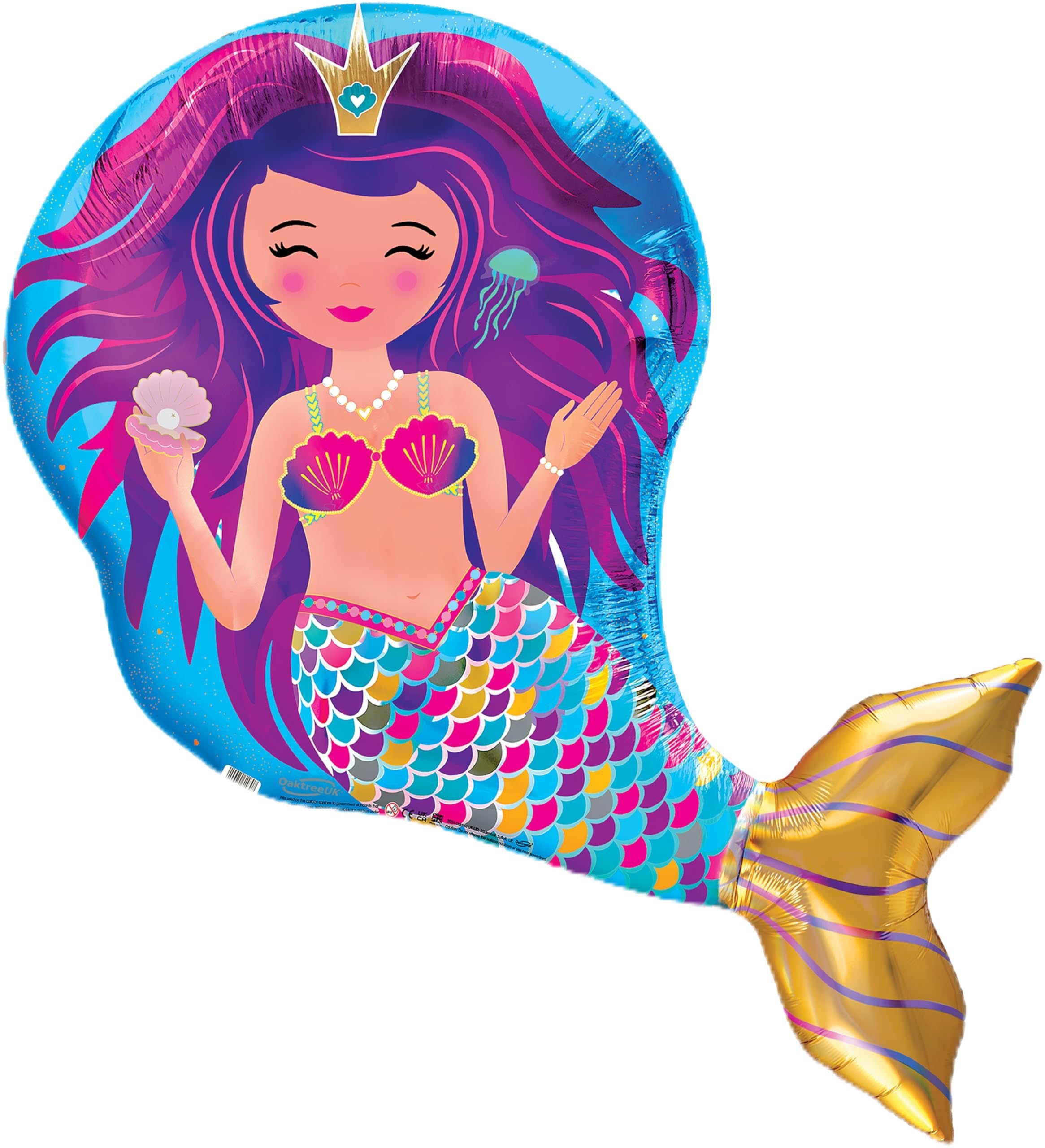 Oaktree Shape 35" Iridescent Mermaid