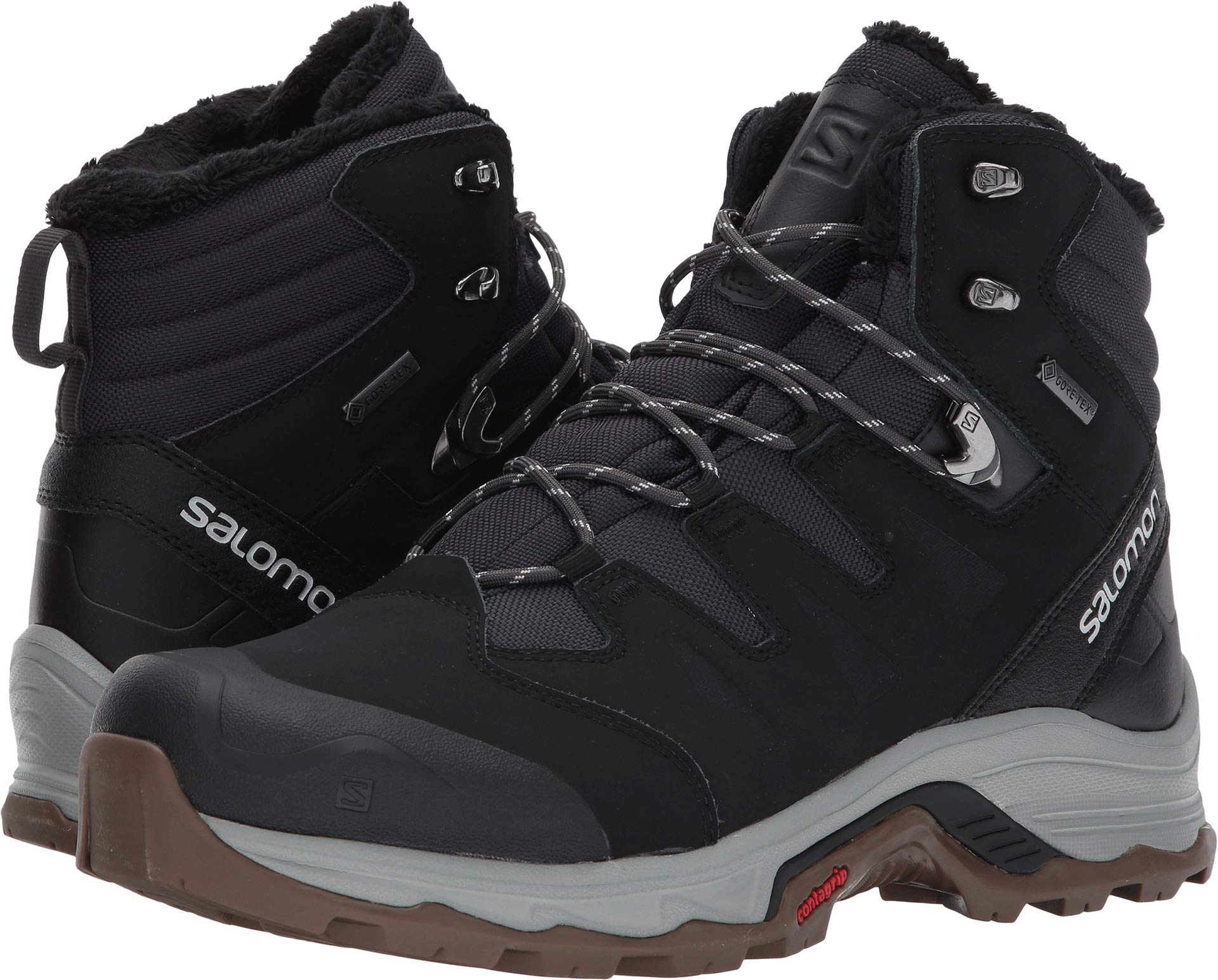 Salomon Bota de neve masculina Quest Winter GTX, Fantasma/Preto