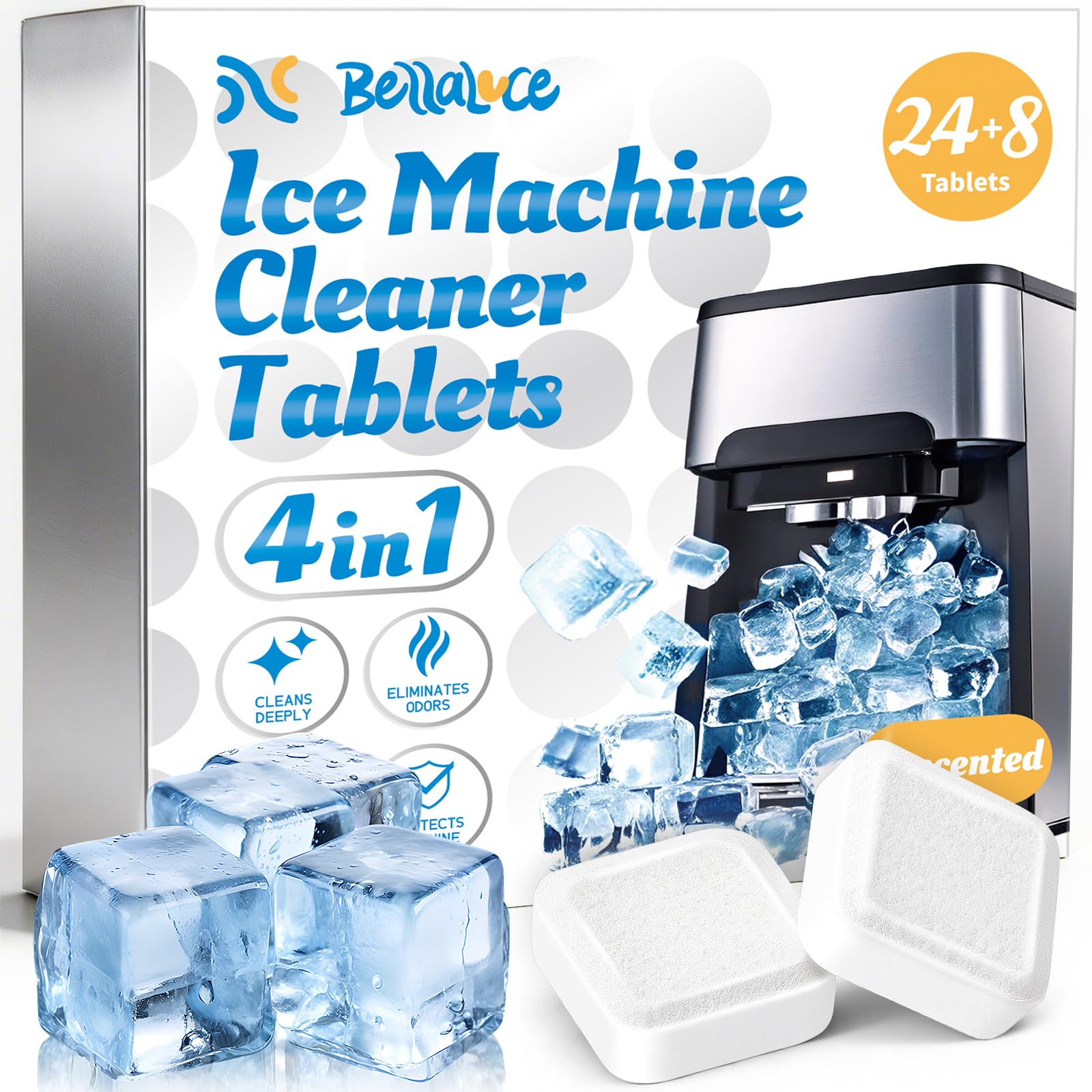 Ice Machine Cleaner Tablets Descaler (32 Pack) – Nickel-Safe