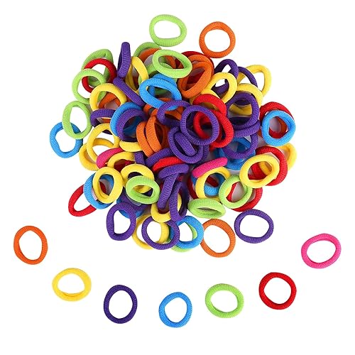 Miniatura 9 de Ligas elásticas para el cabello pequeñas, 1000 bandas de goma para el cabello, ligas finas para el cabello, mini accesorios de peinado para el