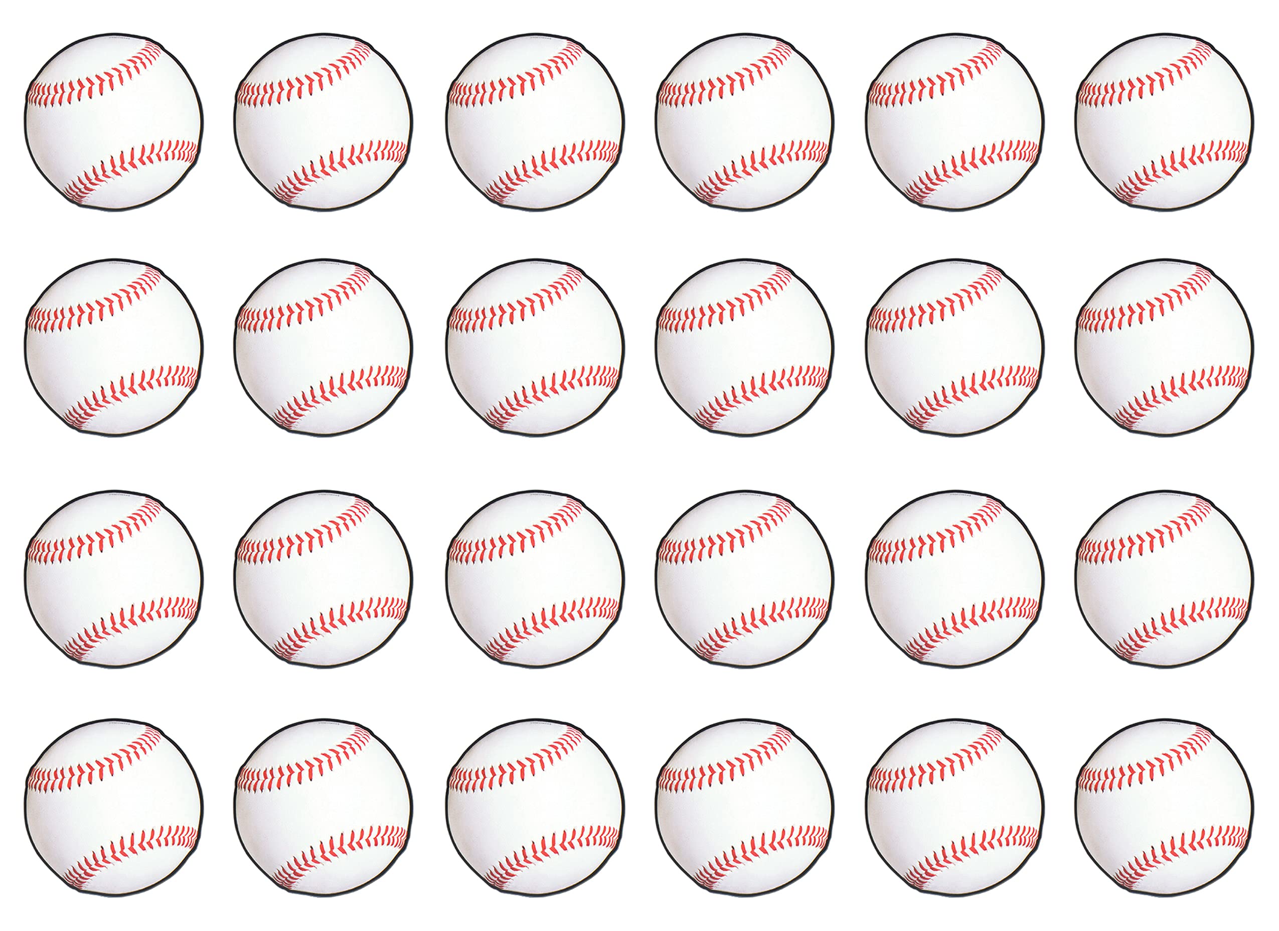 Beistle 24-Pack Baseball Cutout, 13-1/2-Inch