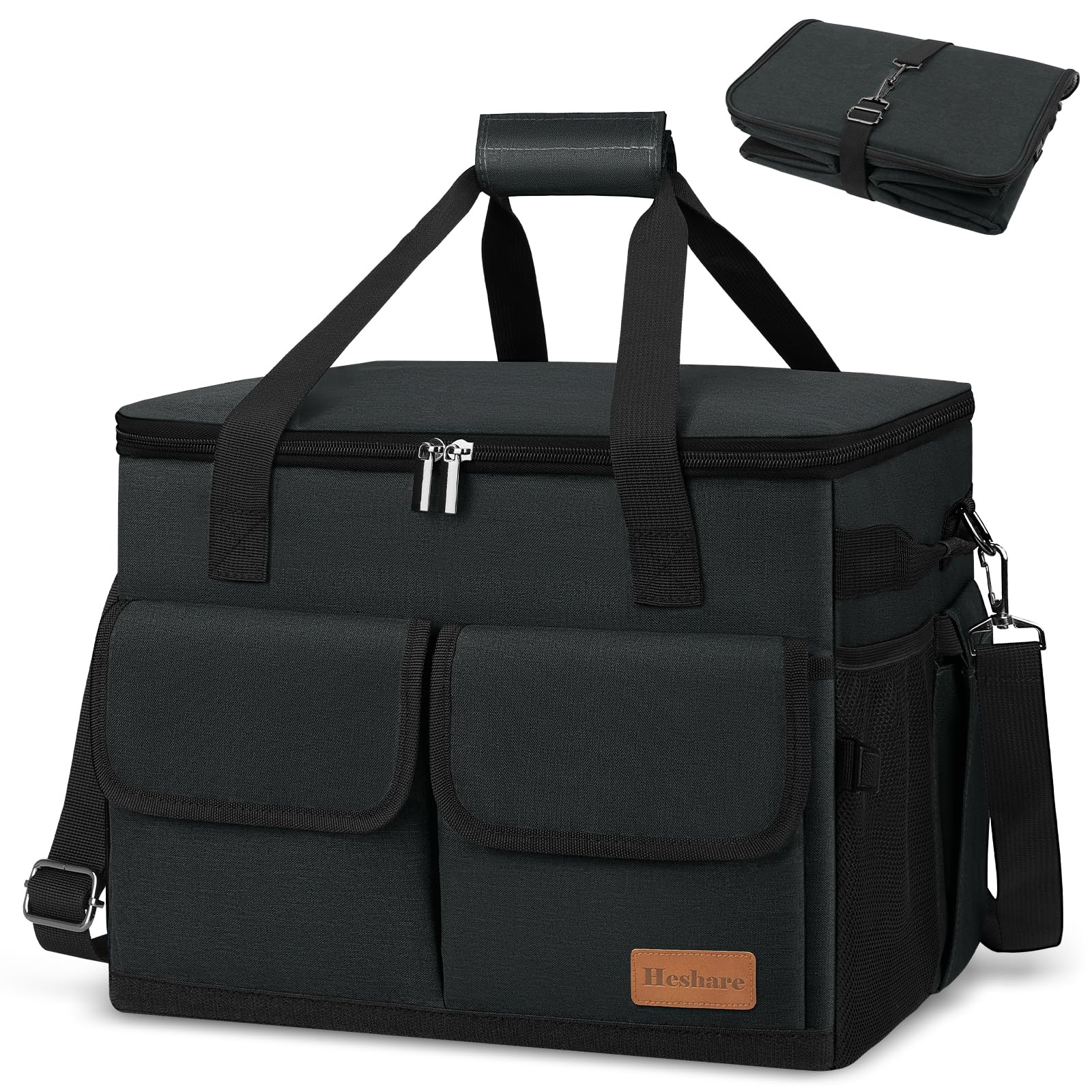 Amazon | [Heshare] クーラーボックス 40L大容量 仕切り板付き 5層断熱