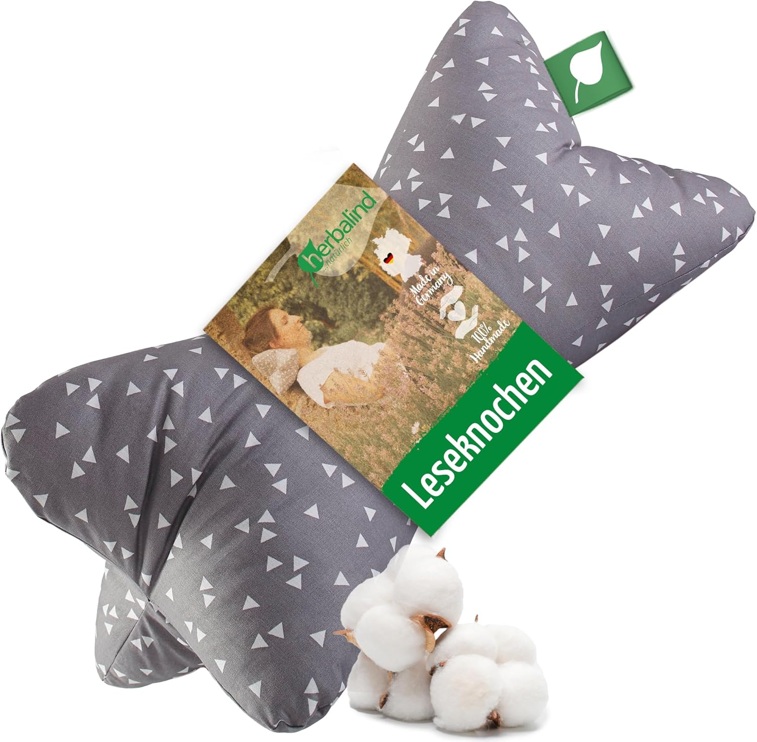 Leseknochen Nackenkissen Smiley - Ergonomische Nackenstütze Aus Baumwolle