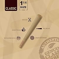 Vista 4 de RAW Clásico de combustión lenta: conos preenrollados 1 1/4 empaquetados dentro de un recipiente de lata de metal RAW con tubos de embalaje Paquete