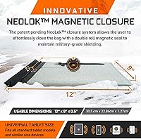Vista 4 de Mission Darkness Dry Shield Faraday - Funda para tablet / Bolsa seca delgada impermeable para tabletas + forro de blindaje RF/ Bloqueo de señal