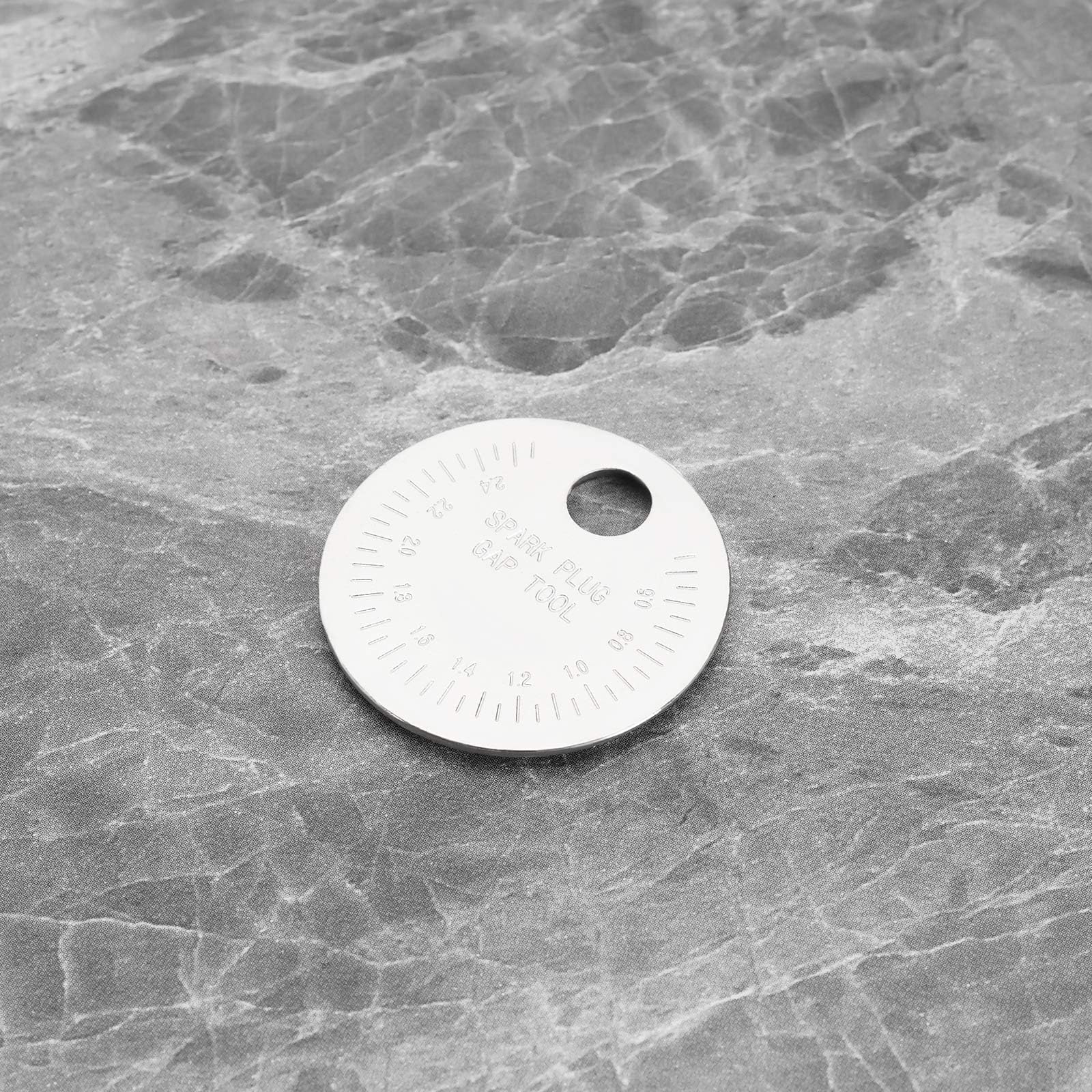 ECSiNG 2 Calibri Per Misurazione Spazio Candele - Strumento Di Regolazione Distanza Elettrodi In Lega Di Zinco, Metrico E Imperiale, Diametro 37,8 Mm - 6