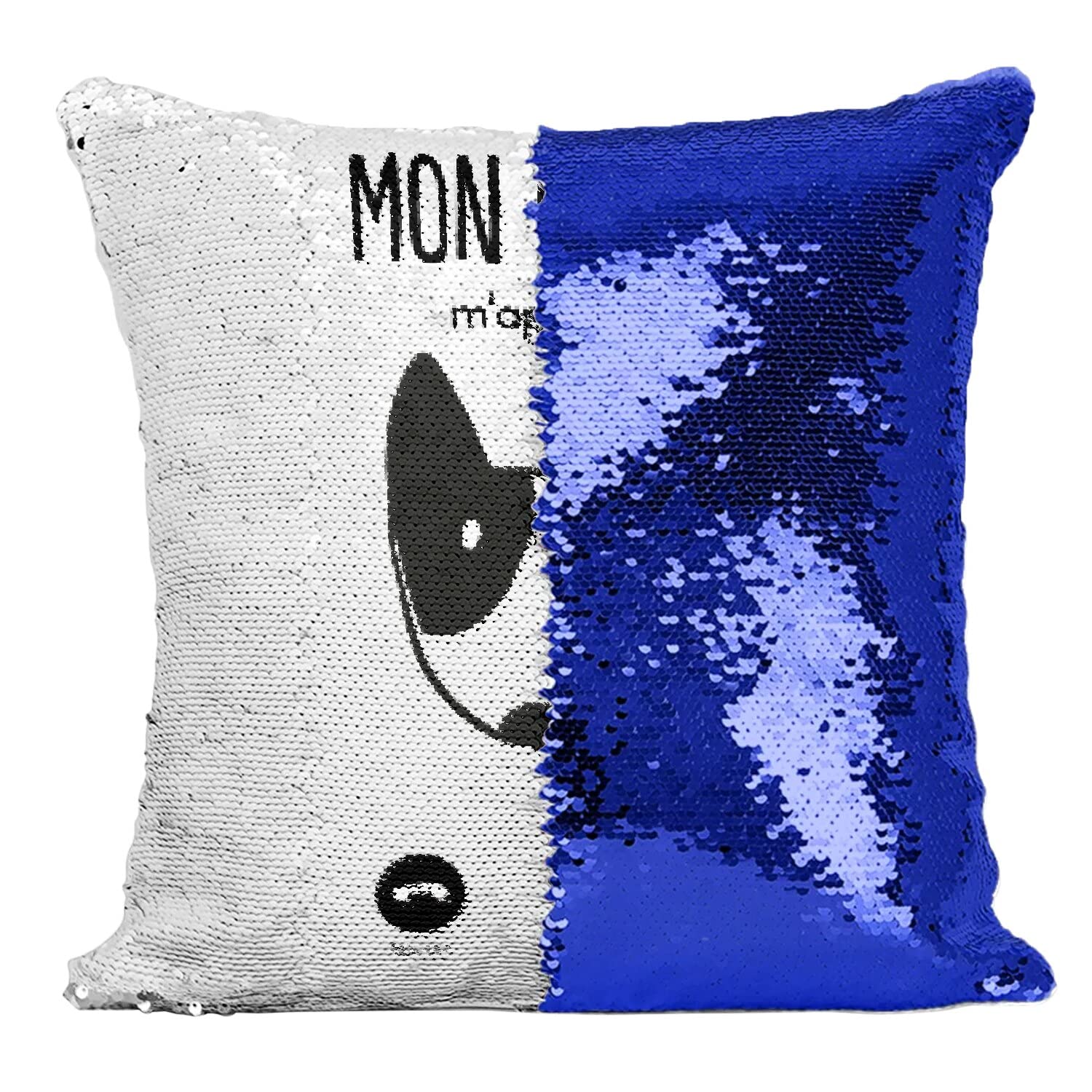 Coussin magique bleu animaux passion cadeau mignon amoureux des chiens