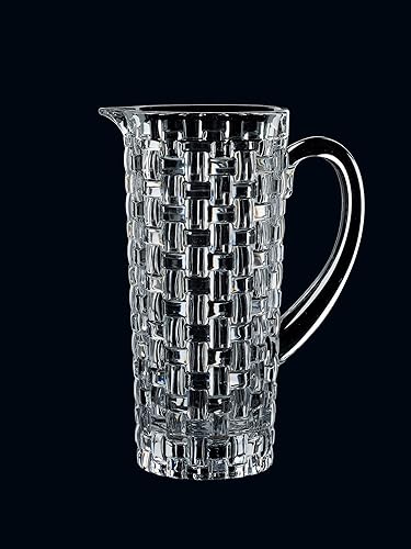 Miniatura 2 de Nachtmann Bossa Nova - Jarra de agua transparente de 40 onzas con asa, hecha de cristal de cristal, para refrescos, limonada o cócteles, apta para