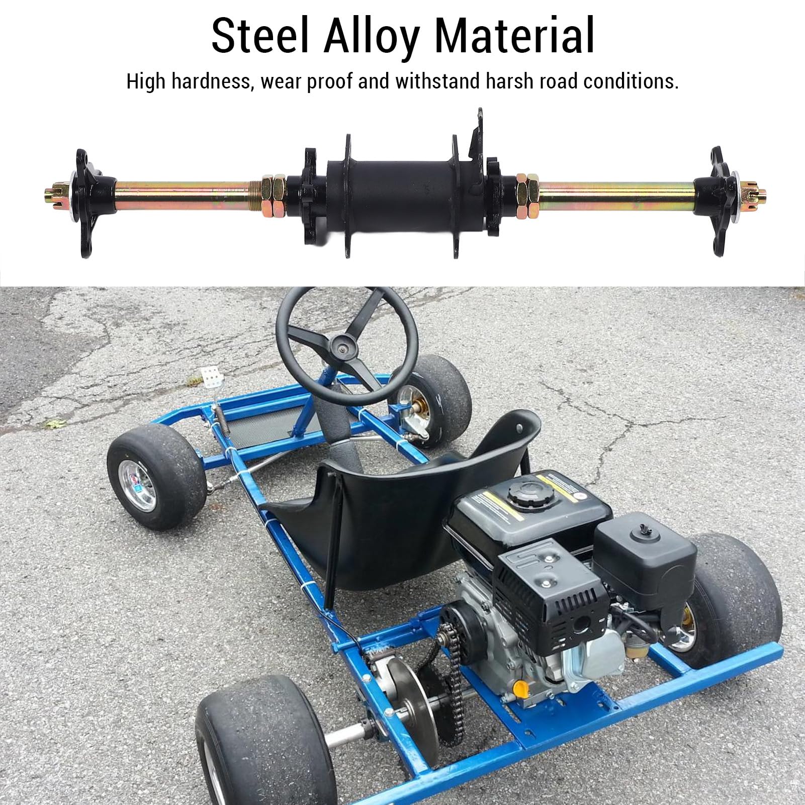 Eje de Transmisión Trasera de GO Kart, Multifuncional GO Kart Heck -EXIS -EXIS LIMISED ENTRADO PARA ATV